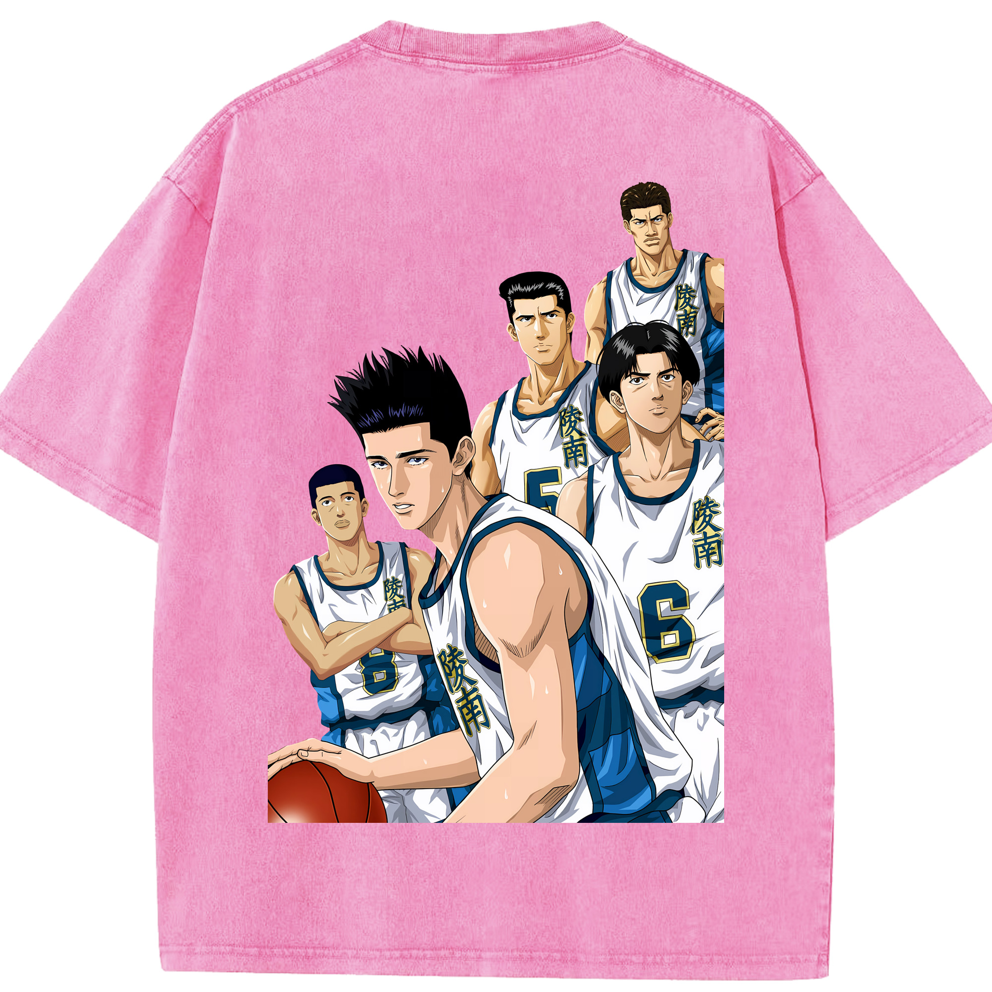 （画像用） SLAM DUNK／スラムダンク 綿100% ヴィンテージ風 半袖Tシャツ（背面プリント）